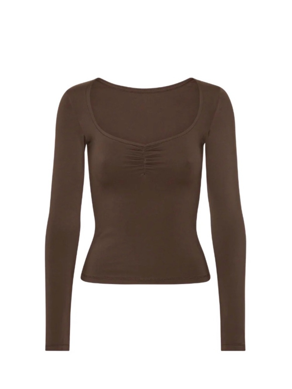 Exercere Scrunch Long Sleeve Pecan Brown M